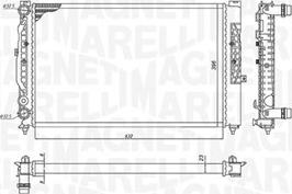 Magneti Marelli 350213191700 - Радіатор, охолодження двигуна autozip.com.ua