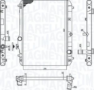 Magneti Marelli 350213198600 - Радіатор, охолодження двигуна autozip.com.ua
