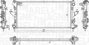 Magneti Marelli 350213198200 - Радіатор, охолодження двигуна autozip.com.ua