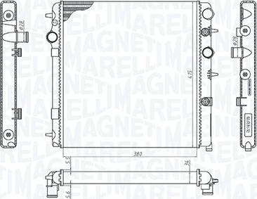 Magneti Marelli 350213198700 - Радіатор, охолодження двигуна autozip.com.ua