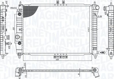 Magneti Marelli 350213197400 - Радіатор, охолодження двигуна autozip.com.ua
