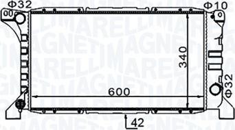 Magneti Marelli 350213154200 - Радіатор, охолодження двигуна autozip.com.ua