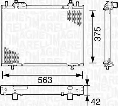 Magneti Marelli 350213153000 - Радіатор, охолодження двигуна autozip.com.ua