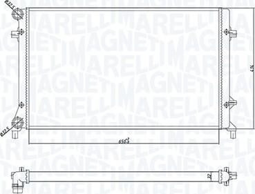 Magneti Marelli 350213166900 - Радіатор, охолодження двигуна autozip.com.ua