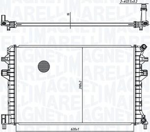 Magneti Marelli 350213166300 - Радіатор, охолодження двигуна autozip.com.ua
