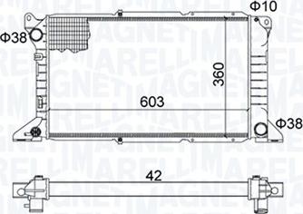 Magneti Marelli 350213163800 - Радіатор, охолодження двигуна autozip.com.ua