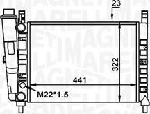 Magneti Marelli 350213162300 - Радіатор, охолодження двигуна autozip.com.ua