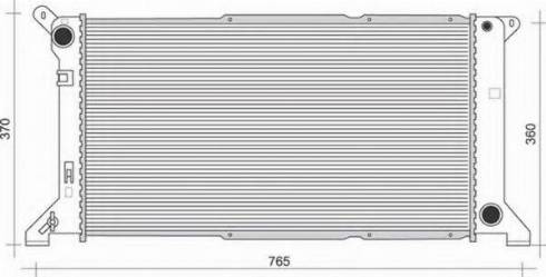 Magneti Marelli 350213109700 - Радіатор, охолодження двигуна autozip.com.ua