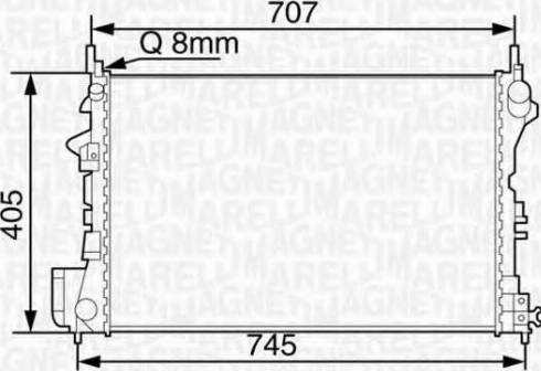 Magneti Marelli 350213114900 - Радіатор, охолодження двигуна autozip.com.ua