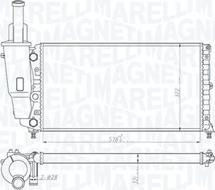 Magneti Marelli 350213114000 - Радіатор, охолодження двигуна autozip.com.ua