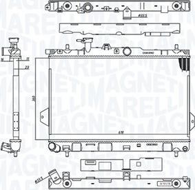 Magneti Marelli 350213110400 - Радіатор, охолодження двигуна autozip.com.ua