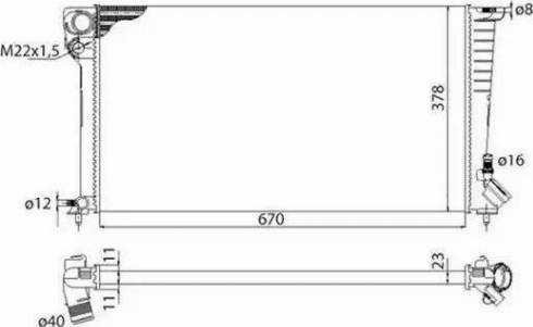 TEMPEST TP.15.61.315 - Радіатор, охолодження двигуна autozip.com.ua