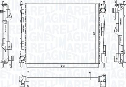 Magneti Marelli 350213186800 - Радіатор, охолодження двигуна autozip.com.ua