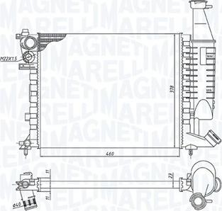 Magneti Marelli 350213186300 - Радіатор, охолодження двигуна autozip.com.ua