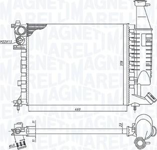 Magneti Marelli 350213186300 - Радіатор, охолодження двигуна autozip.com.ua
