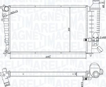 Magneti Marelli 350213181800 - Радіатор, охолодження двигуна autozip.com.ua