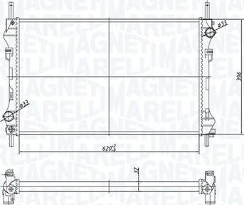 Magneti Marelli 350213183300 - Радіатор, охолодження двигуна autozip.com.ua