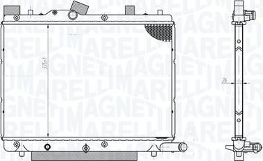 Magneti Marelli 350213182800 - Радіатор, охолодження двигуна autozip.com.ua