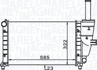 Magneti Marelli 350213187100 - Радіатор, охолодження двигуна autozip.com.ua