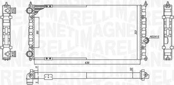 Magneti Marelli 350213187800 - Радіатор, охолодження двигуна autozip.com.ua