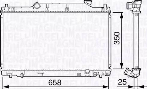 Magneti Marelli 350213132800 - Радіатор, охолодження двигуна autozip.com.ua