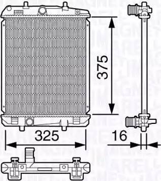 Magneti Marelli 350213137200 - Радіатор, охолодження двигуна autozip.com.ua