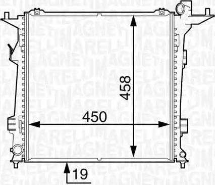 Magneti Marelli 350213129200 - Радіатор, охолодження двигуна autozip.com.ua