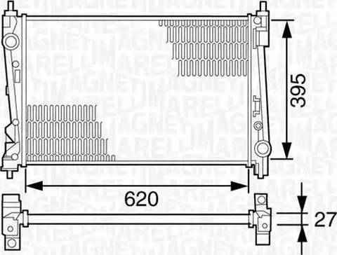 Magneti Marelli 350213125100 - Радіатор, охолодження двигуна autozip.com.ua