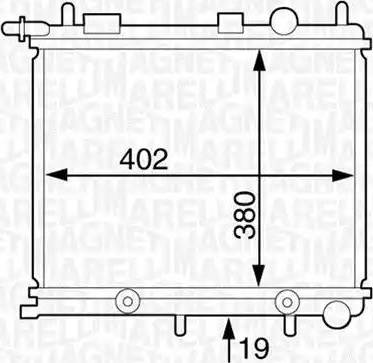 Magneti Marelli 350213125700 - Радіатор, охолодження двигуна autozip.com.ua