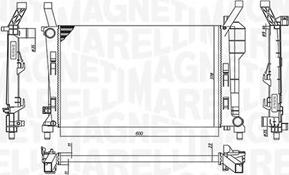 Magneti Marelli 350213126200 - Радіатор, охолодження двигуна autozip.com.ua