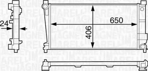 Magneti Marelli 350213121900 - Радіатор, охолодження двигуна autozip.com.ua