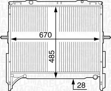 Magneti Marelli 350213128600 - Радіатор, охолодження двигуна autozip.com.ua