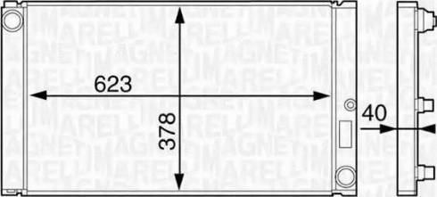 Magneti Marelli 350213123500 - Радіатор, охолодження двигуна autozip.com.ua