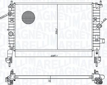 Magneti Marelli 350213179100 - Радіатор, охолодження двигуна autozip.com.ua