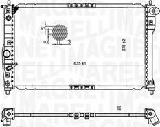 Magneti Marelli 350213175600 - Радіатор, охолодження двигуна autozip.com.ua