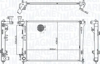 Magneti Marelli 350213176600 - Радіатор, охолодження двигуна autozip.com.ua