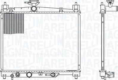 Magneti Marelli 350213176300 - Радіатор, охолодження двигуна autozip.com.ua