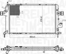 Magneti Marelli 350213176700 - Радіатор, охолодження двигуна autozip.com.ua