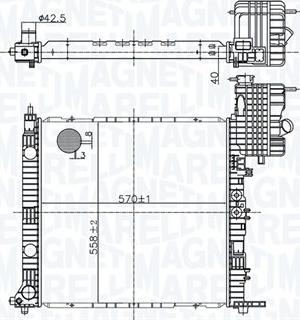 Magneti Marelli 350213178500 - Радіатор, охолодження двигуна autozip.com.ua