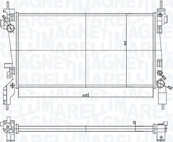 Magneti Marelli 350213172600 - Радіатор, охолодження двигуна autozip.com.ua