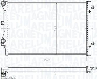 Magneti Marelli 350213852000 - Радіатор, охолодження двигуна autozip.com.ua