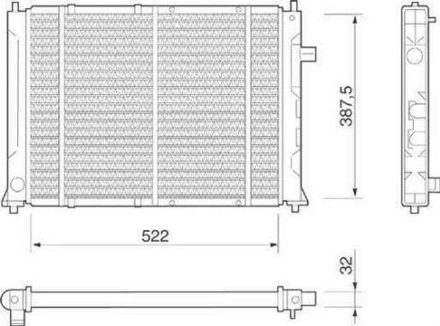 Magneti Marelli 350213802000 - Радіатор, охолодження двигуна autozip.com.ua