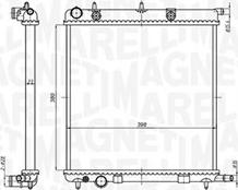 Magneti Marelli 350213819000 - Радіатор, охолодження двигуна autozip.com.ua