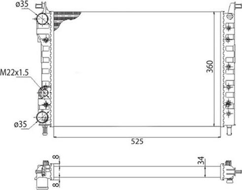 Magneti Marelli 350213259003 - Радіатор, охолодження двигуна autozip.com.ua