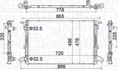 Magneti Marelli 350213201900 - Радіатор, охолодження двигуна autozip.com.ua