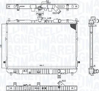 Magneti Marelli 350213201400 - Радіатор, охолодження двигуна autozip.com.ua