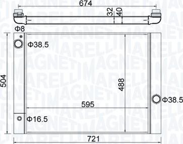 Magneti Marelli 350213202600 - Радіатор, охолодження двигуна autozip.com.ua