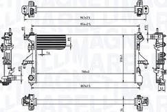 Magneti Marelli 350213215000 - Радіатор, охолодження двигуна autozip.com.ua