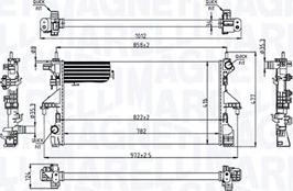 Magneti Marelli 350213215200 - Радіатор, охолодження двигуна autozip.com.ua