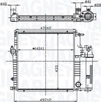 Magneti Marelli 350213211600 - Радіатор, охолодження двигуна autozip.com.ua